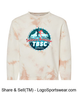 Independent Trading Co. Unisex Midweight Tie-Dyed Sweatshirt Design Zoom