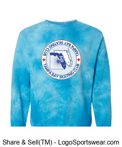 Independent Trading Co. Unisex Midweight Tie-Dyed Sweatshirt Design Zoom