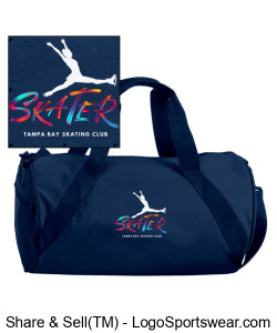 Tampa Bay Skating Club Navy Duffel Design Zoom